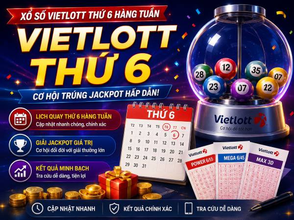 Lịch quay xổ số Vietlott thứ 6 và những điều cần biết